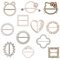 12 Stück Kleidung Ecke Geknotet Schnalle, Damen Schalringschnalle Damen Metall T Shirt Clip Strass-Schalschnalle Geknotete Ringschnalle Gürtelschnalle, Für Damen Mädchen Schal Kleidung