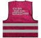 Ich Bin nur zum Saufen Hier - JGA 2024 Junggessellenabschied Warnweste BZW. Signalweste mit reflektierendem Aufdruck - Größe S/M, Magenta