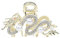 YUHANGCIYE Coole dominierende Drachen-Haarspange, funkelnde Strasssteine, festliche Haarklammer für 2024, Neujahrs-Haarklammer, cooler Drache, Frauen-Haarspangen, groß, a, 1 count (Pack of 1)
