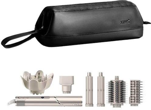 Linpr Bolsa de Almacenamiento de Viaje para Secador de Pelo Dyson Airwrap/Shark Flexstyle Complete Styler y Accesorios, Estuche de Viaje Portátil, Funda Plancha Pelo de Transporte (Negro, Capa única)