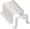 TA-VIGOR 6 staffe per connettori a forma di U, 70 mm x 70 mm, in acciaio inossidabile, morsetti per condotti resistenti per porta chiusa, puntone di fissaggio per tubi