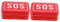 Amosfun 2St Dose aus Weißblech erste-hilfe-set medizinschrank Medizinische Notfallbox Medizinbox für Outdoor-Aktivitäten Medizinkoffer aus Metall tragbarer Medizinkoffer Fall rot