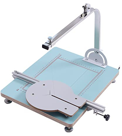 72W Electric Foam Cutter 0-500°C Adjustable Hot Wire Cutting Table with LED Display & Precision Scales for Model Sculpting 