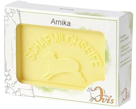 luterna Ovis Schafmilchseife Arnika, 100% Bio, für die tägliche Dusche, eckig, 100 g, verpackt