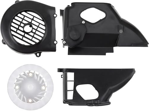 WOOSTAR Kit Coperture Ventola di Raffreddamento Radiatore Sostituzione per GY6 50cc 60cc 80cc QMB139 Motore ATV Quad 4 Wheeler Go Kart Ciclomotore Scooter