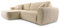 FurniShop24 Ecksofa mit Schlaffunktion und Bettkasten – Stilvolles Schlafsofa 297x169 cm mit Bequemer Polsterung und Dekokissen, L-Form Sofa, Eckcouch für Wohnzimmer Happy Cappuccino Links