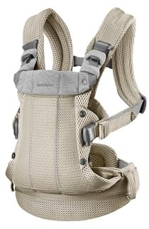 BabyBjörn Porte-bébé Harmony, Mesh 3D, Gris-beige