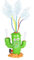 Sprinkler Water Spray Kids Garden Toys - Childrens Garden Sprinkler, Funny Outdoor Baseball Water Spray Toys, Summer Lawn Backyard Pool Pet Kids Water Play for Toddler Boy Girl Age 3+ (Cactus)