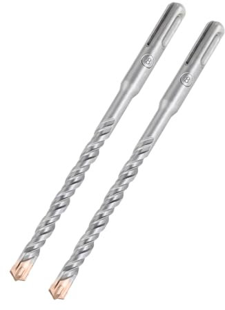 Hilpaty Broca SDS Plus para Hormigon 8x160mmx2, Professional Brocas Martillo con 4 Filos de Corte - Para Hacer Agujeros en el Hormigón, Piedra, Granito, Ladrillo, Mampostería