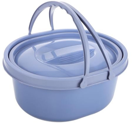 BESTonZON Toilette De Camping Portable avec Couvercle Seau De Toilette Pratique pour Adulte pour Camping Utilisation à Pot De Nuit