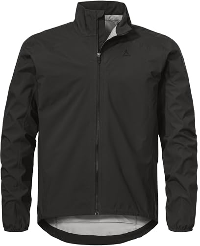 Schöffel Herren Jacket Style Lurbek MNS, wasserdichte Regenjacke mit radspezifischer Passform, Fahrradjacke mit Rückentasche, atmungsaktiv