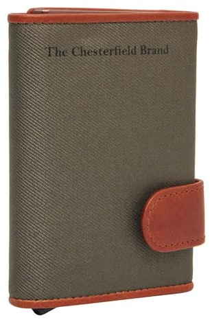 The Chesterfield Brand Delsbo Cardholder Steel Green