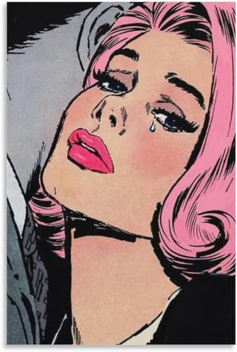 Matvsd Kohecs Roy Lichtenstein Wandkunst Roy Lichtenstein Pop Girl Poster und Drucke Roy Lichtenstein Malerei Leinwand für Wohnkultur Bild 30x45cm KEIN Rahmen