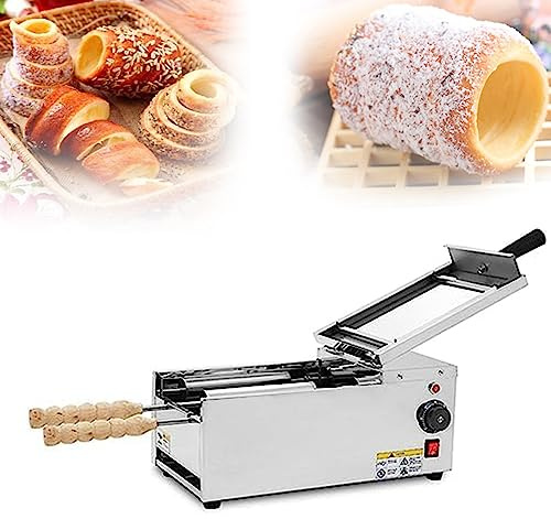 ANXYYDS Four à Glace électrique, cheminée, Rouleau à gâteau, Four Grill, gaufrier, Snack