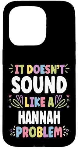 Hülle für iPhone 15 Pro Hannah Personalized Women's Gift Custom Hannah