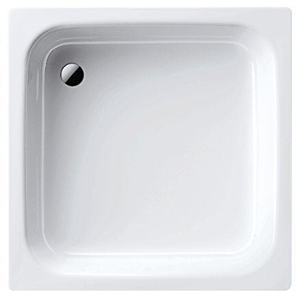 Kaldewei 01501 1 Stahl-Duschwanne Sanidusch, 90 x 90 x 14 cm, 90 x 90 cm