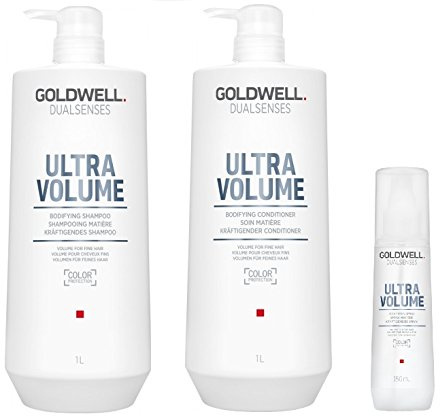 Goldwell Dualsenses Ultra Volume Shampoo 1000ml, Conditioner 1000ml und Spray 150ml