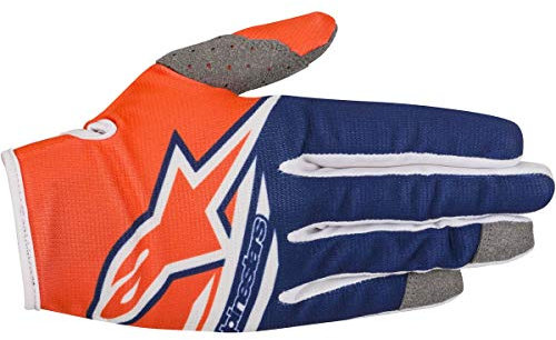 Alpinestars Radar Flight Motocross Handschuhe Kinder 2018 - orange blau Weiss