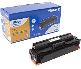 Pelikan Toner ersetzt HP CF413X (passend für Drucker HP CLJ Pro M 452 / MFP M 477X), Magenta, XL