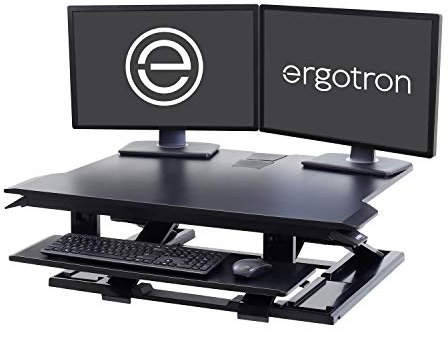 Ergotron WorkFit-TX - Standing desk converter - rectangular - black