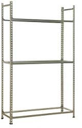 SimonRack Metallregal zur Aufbewahrung von Rädern, ohne Schrauben, 3 Ebenen, hohe Tragkraft 90 kg, 2000 x 1000 x 400 mm, Werkstattregal, Garage, Abstellraum, verzinkt