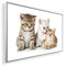 Könighaus 450W Infrarotheizung mit Bild in HD Qualität ✓ inkl. Thermostat ✓ 5 Jahre Garantie ✓ Doppelter überhitzungsschutz ✓ Infrarot Wandheizung ✓ Motiv: 81. Katzen Babys
