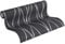 A.S. Création papier peint intissé Trendwall papier peint à rayure 10,05 m x 0,53 m gris métallisé noir 371324 3713-24