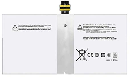 Bestome Ersatz Akku Kompatibel mit Microsoft Surface 4 Surface Pro 4 1724 DYNR01 G3HTA027H 7.5V 5087mAh