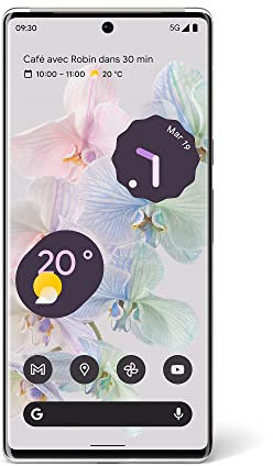 Google Pixel 6 Pro - Double SIM - Blanc nuageux - 128 Go débloqué (renouvelé)