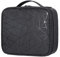 Trousse de maquillage de voyage pour cosmétiques - Boîte de rangement professionnelle pour pinceaux de maquillage - Avec compartiment amovible pour artiste, Noir