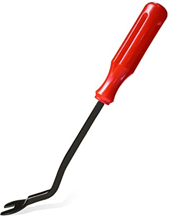1 Pcs Fastener Remover Car Panel Door Window Tool Clip Puller Rivet Removal Tool Auto Trim Removal Tool for Trim Panels, Plastic and Metal Clips, Car Door Panels (Red)