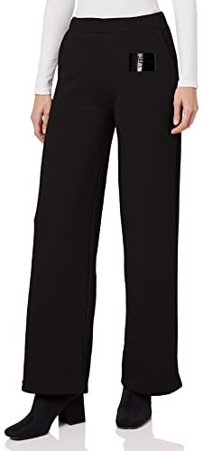 KENDALL & KYLIE Damen K&K W Classic Straight Sweapants KKW3711704 Jogginghose, Black, XL