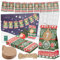 LIVAIA Adventskalender 2025 - Adventskalender Selber Befüllen - 24 Papiertüten und Holzklammern, Zahlenaufkleber und Seil - Dekorativ Kalender mit Festlichem Design - Ideale Weihnachtsgeschenke