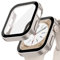 Funda Protectora Impermeable para Apple Watch 42mm 46mm 40mm 44mm 41mm 45mm,Protector de Pantalla de Vidrio Templado Integrado,Case PC Rígida HD para iWatch Serie 10 9 8 7 6 5 4 SE(NO PARA LA SERIE 3)