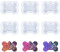 Nifocc 6 Stück Hundemarke Schlüsselbund Silikonform Hundeknochen Förmige Epoxidharz Formen Anhänger Schmuck Gussform Kristall Casting Form mit Löchern für DIY Basteln