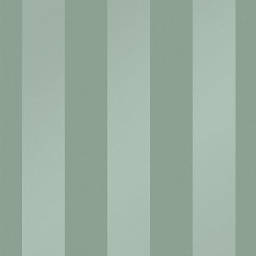 Laura Ashley Lille Tapete mit Perlglanz-Streifen, Jadegrün