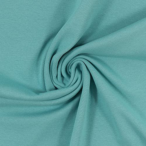 Heike van Swafing Bündchenstoff Meterware Bündchen 50cm breite 95% Baumwolle, 5% Elasthan 56 Farben Schlauchware (0263 Mint)