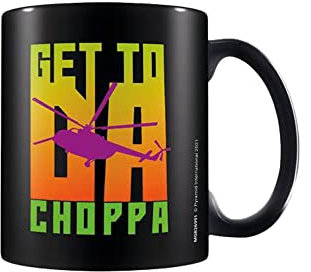 Pyramid International Get To Da Choppa Mug (One Size) (Black/Sunset Orange)