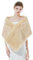 BEAUTELICATE Kunstpelz Schal Stola Damen Bolero Wrap Pelz Brautschal Brautstola Frauen für Hochzeit Braut Festlich (Langes Fell - Champagner)