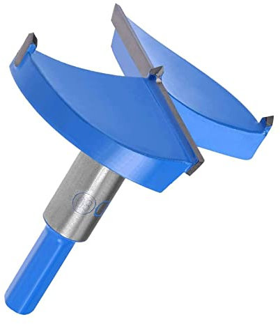 TA-VIGOR Forstner Drill Bit 80mm, Tungsten Carbide Wood Hole Saw Auger Opener for Woodworking Hinge Hole Drilling Boring Bit Cutter Blue