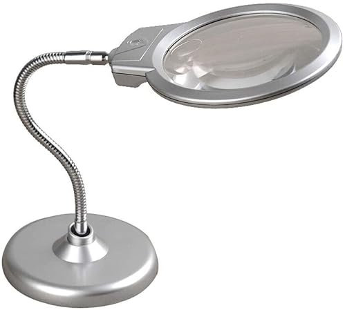 HWSY Loupe LED Ceinture mère Miroir Bureau loupe Lampe de Table Pliante Support en métal échelle loupe Interesting
