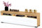 Euro Style TV-Schrank mit LED Stand Tv-Lowboard für Wohnzimmer Schlafzimmer Fernsehschrank Fernsehtisch Sideboard HiFi-Schrank Kommode 60 Zoll, Golden Eiche/Weiß Hochglanz, 140cm