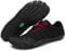 SAGUARO Chaussures Minimalistes Barefoot Homme Femme Chaussures Aquatique Respirant Antidérapant pour Trail Fitness Marche - Orteils Larges et Zéro Drop Semelles, Noir, 41 EU