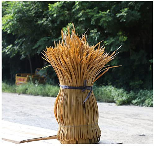 Schilf Dach Kunststoff Palmdach Paneele Reetdach Palmschindel Strohläufer, 60cm BreiteDachstroh Strohplatten für Tiki-Hütten Bar, Garten, Pergola(Size:0.6x1.7m/1.9x5.5ft)