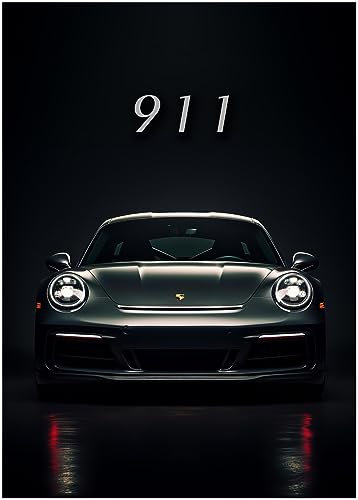 Generisch Auto Poster - Porsche 911 Carrera Sportwagen Wandbild Kunstdruck P318N (50x70 cm)