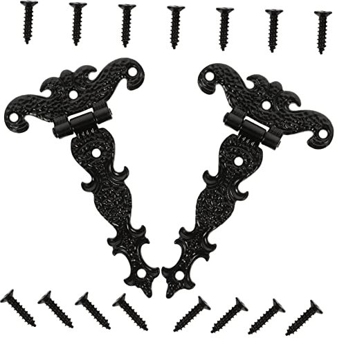 Veemoon 2pièces Charnières Porte Rétro Fer Pour Porte De Jardin Bois Lot De Charnières Robustes Extra Lourdes Pour Portails Et Hangars Durables Et Résistantes Aux Intempéries