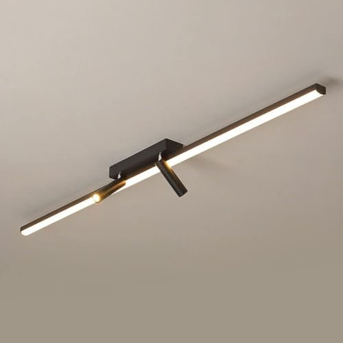 VUCICA Foco montado en superficie Lámpara de techo lineal LED Lámpara de techo de isla de 80 cm Focos de techo for cocina Comedor Dormitorio comercial/3000K/3000K (Color : 3000K)