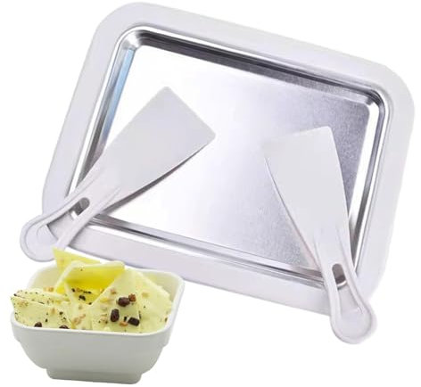 Máquina de helado enrollado – Máquina de rollos de helado, máquina de helado para congelar golosinas, creación de helado, sorbete, delicias de helado enrollado