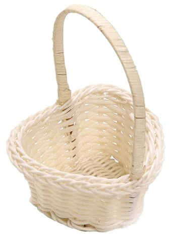 3 Corbeille En Osier Avec Anse, Panier De Fleurs En Forme De Cœur, Corbeilles De Mariage Tressées En Rotin Petit Panier De Rotin En Osier Paniers À Fruits Mariage Panier En Forme De Cœur,10×13×6 CM