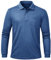 Tyhengta Herren Polohemden Langärmelige Golf Tops Schnell Trocknende Fischerhemden Polo Rugby T-Shirt Polo Golfhemd Grau Blau,XL